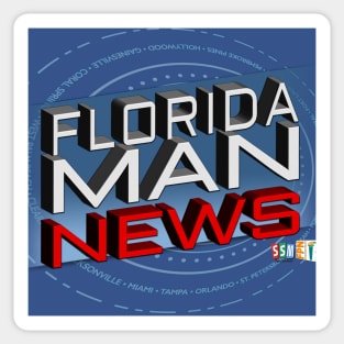 Florida Man News Logo Sticker